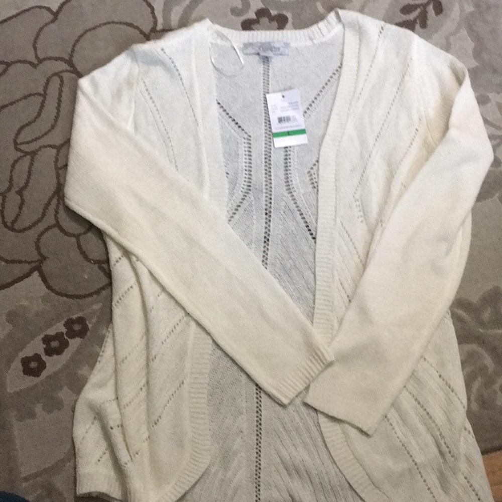 Women’s cream open cardigan